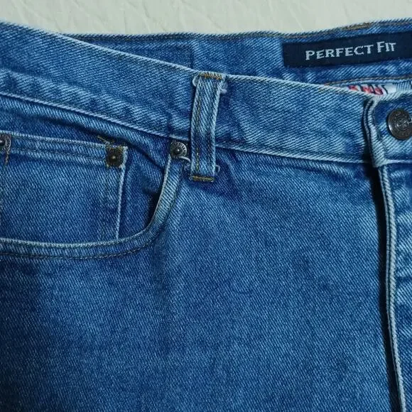 Bill Blass vintage mom jeans sz 14 straight leg medium wash 90s jeans Y2K - Picture 3 of 10